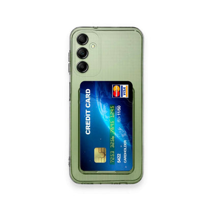 Galaxy A55 5G Kılıf Kart Şeffaf Silikon - Şeffaf