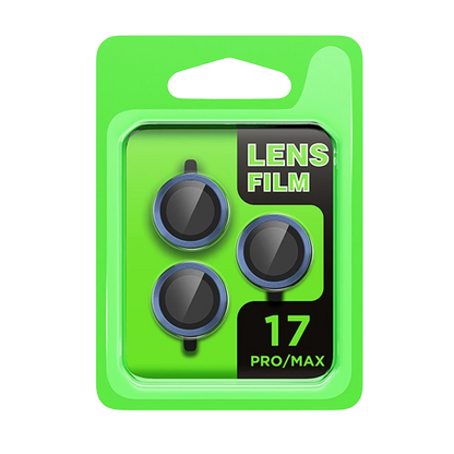 iPhone 17 Pro Raze Metal Kamera Lens - Koyu Mavi