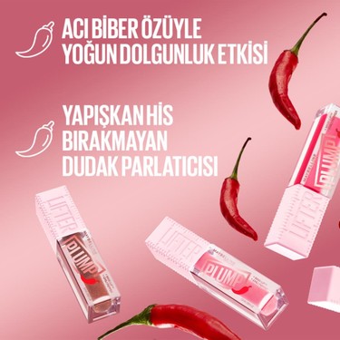 Dudak Parlatıcısı 004 Red Flag, Yoğun Dolgunluk ve Nem
