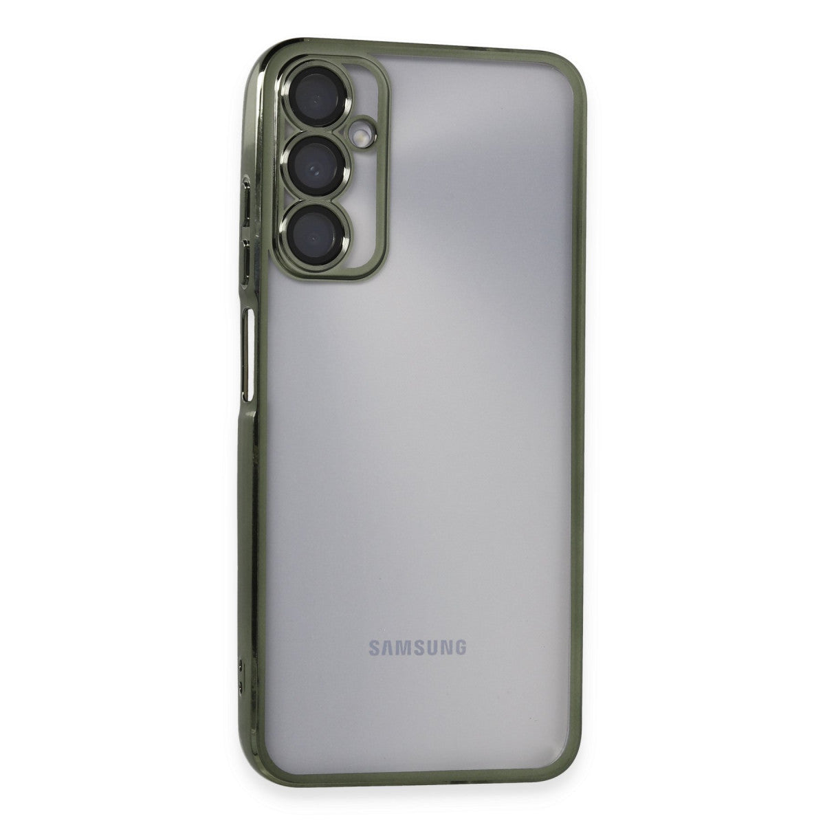 Galaxy A05S Kılıf Razer Lensli Silikon - Yeşil