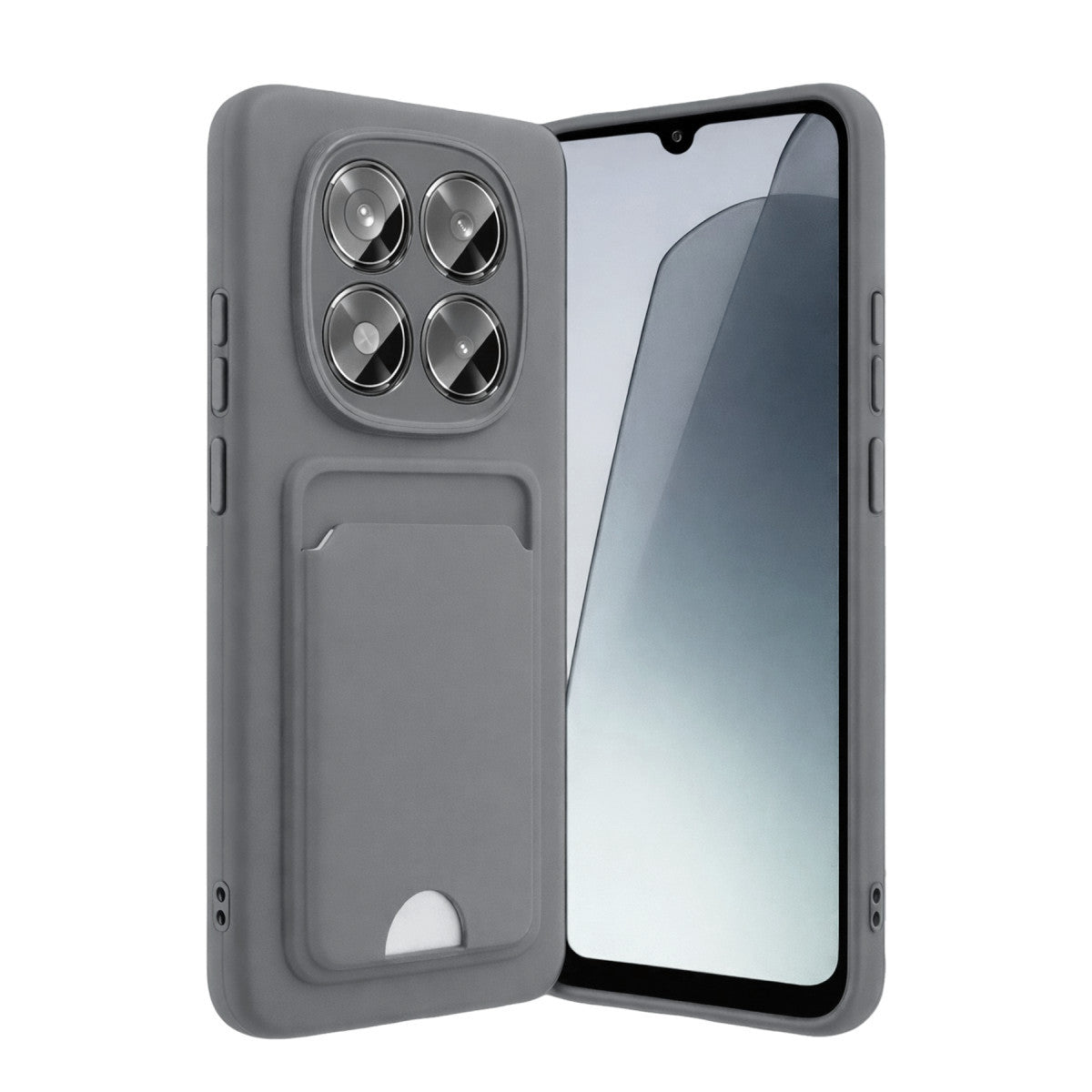 Redmi Note 15 4G Kelvin Kartvizitli Silikon - Gri