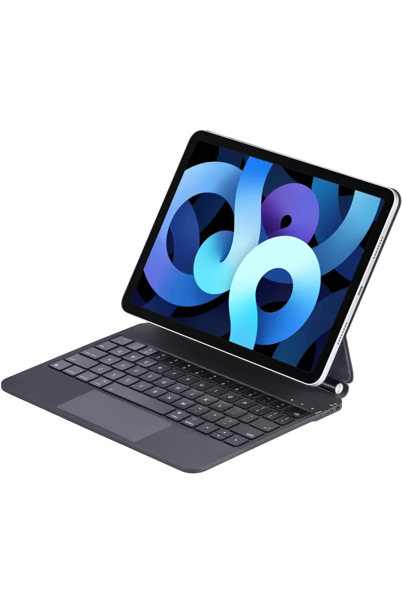 iPad Pro 11 (2022) Kılıf X7 Magic Manyetik Klavyeli Tablet Kılıfı - Siyah