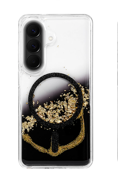 Onegif Galaxy A37 5G Lotus Simli Magsafe Kapak - Siyah