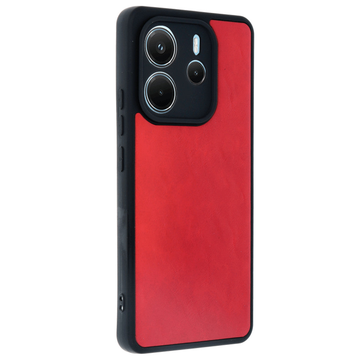 Redmi Note 14 4G Kılıf Aras Deri Kapak - Kırmızı