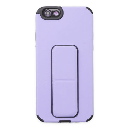 iPhone 6 Kılıf Mega Standlı Silikon - Lila