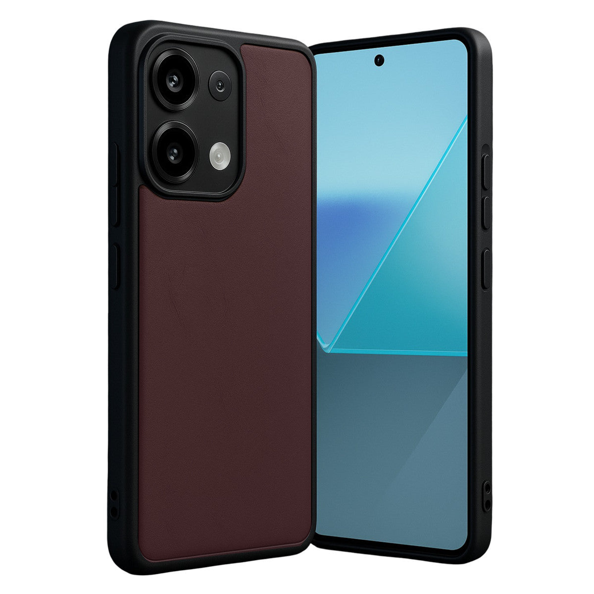 Redmi Note 13 4G Kılıf Aras Deri Kapak - Bordo