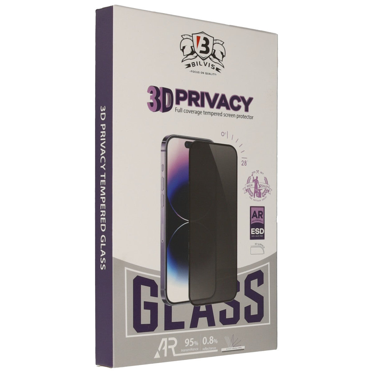 iPhone 17 Pro Max Bilvis 3D Hayalet Cam Ekran Koruyucu