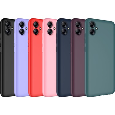 Case 4U A04E Uyumlu Kılıf Kamera Korumalı Içi Kadife Logosuz Mara Lansman Silinebilir Kılıf