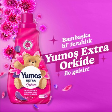 Konsantre Çamaşır Yumuşatıcı Orkide 1008 ml Mükemmel Yumuşaklık