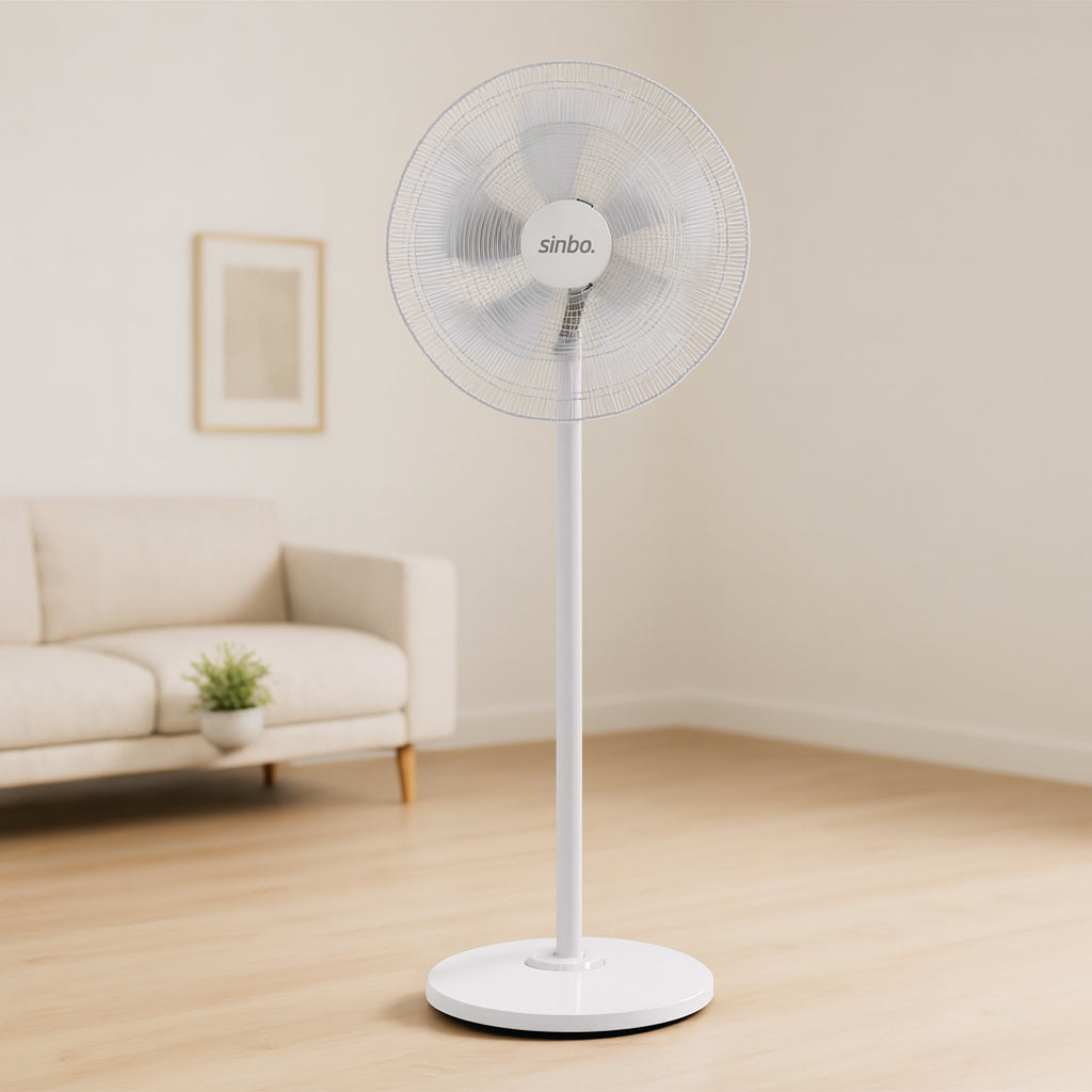 Ayaklı vantilatör 5 kanat 18'' (yaklaşık 45 cm) Sessiz 3 Kademe 140 cm