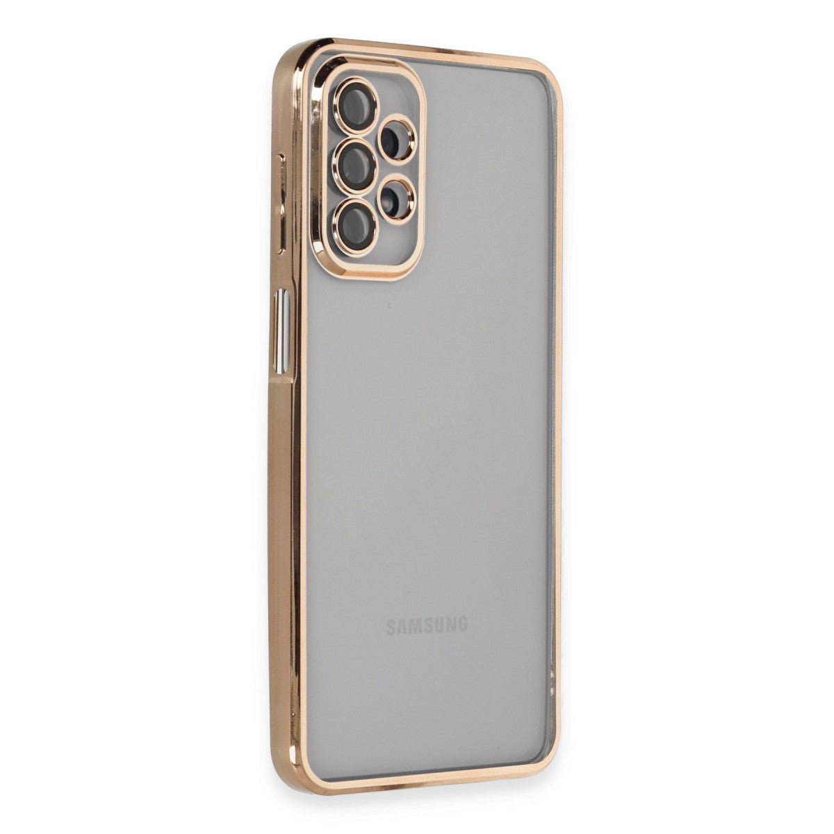 Galaxy A23 4G Kılıf Razer Lensli Silikon - Gold