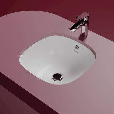 Creavit Solo Tezgah Altı Kare Lavabo 38 cm