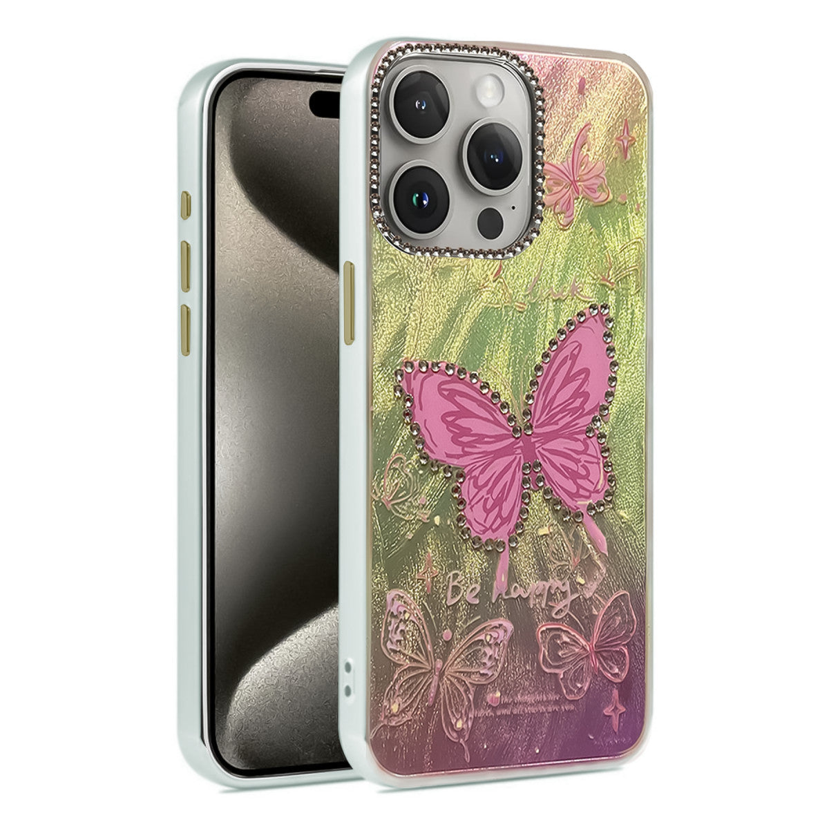 iPhone 14 Pro Kılıf Blade Aynalı Desenli Kapak - Desen 5