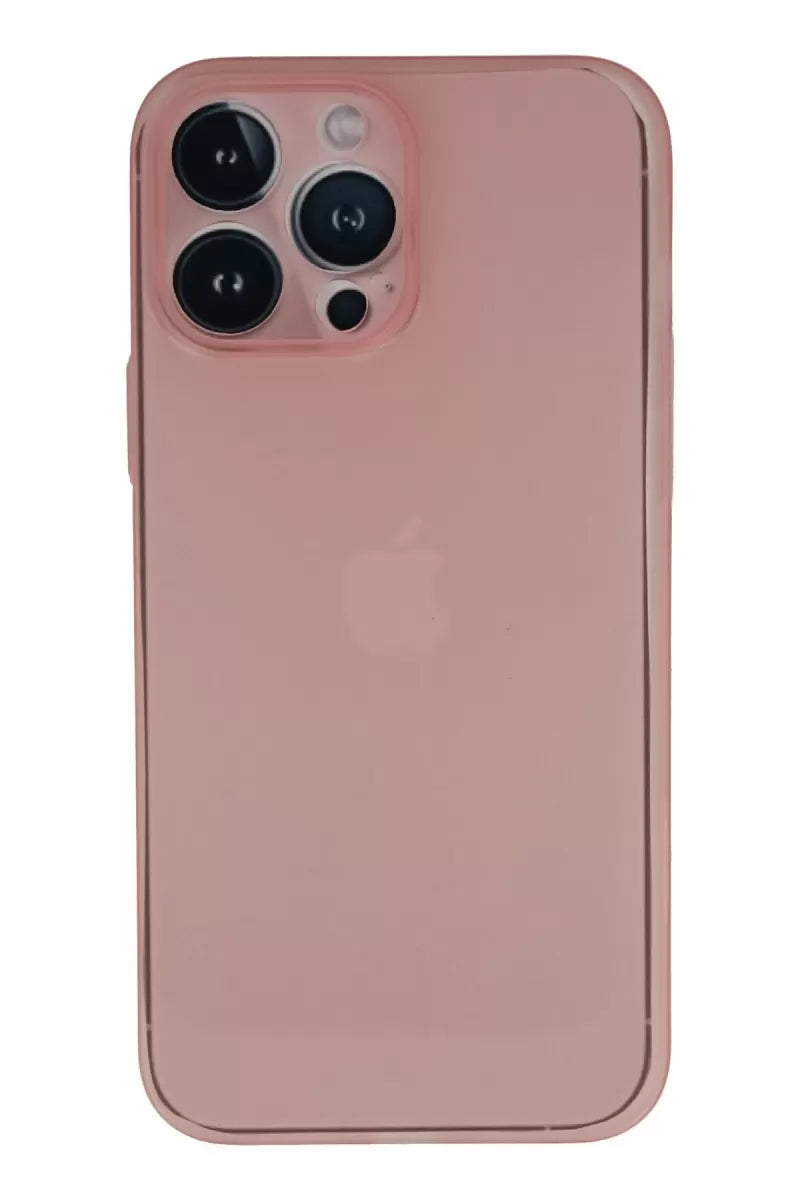iPhone 13 Pro Kılıf PP Ultra İnce Kapak - Pembe