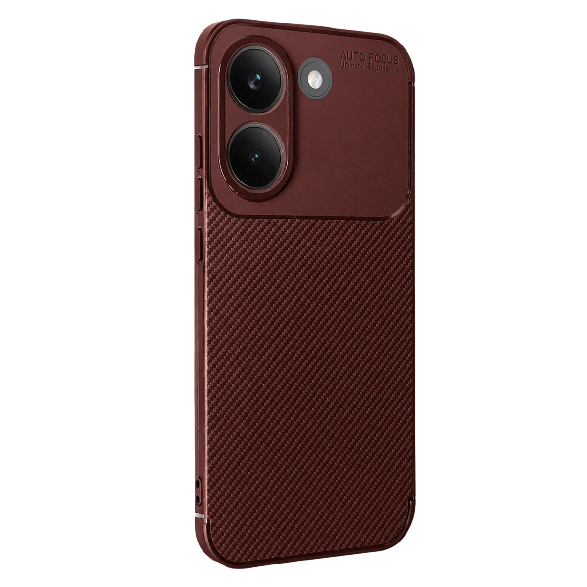 Poco X8 Pro Auto Focus Karbon Kapak - Bordo