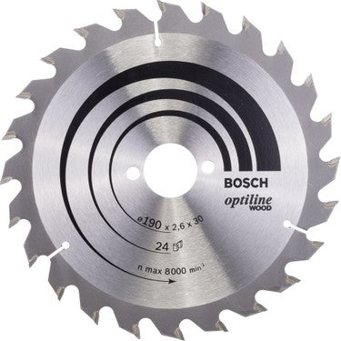 Ahşap İçin Daire Testere Bıçağı 190 mm x 30 mm 24 Diş