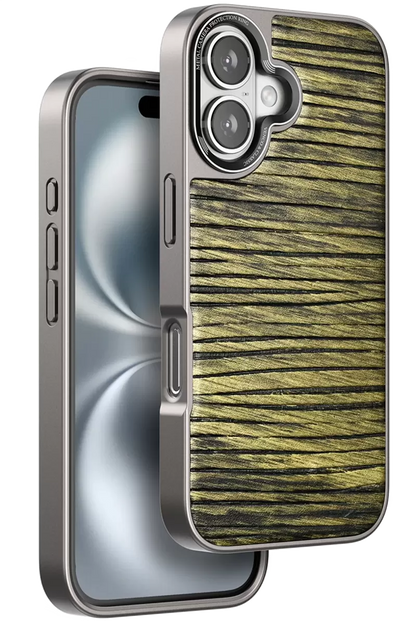 iPhone 16 Wave Kapak - Koyu Kahve