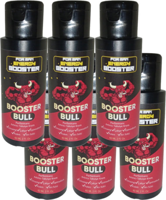 Booster Bull 6 Adet Erkeklere Özel Yüksek Hızlı *katılık* Aktivasyon Kremi 60 ml / 6 Adet 60 ml