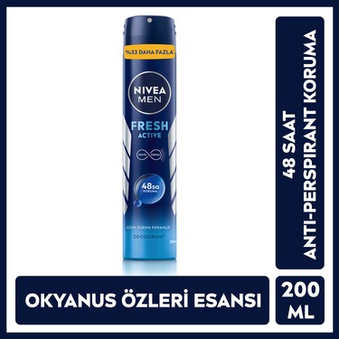 200 ml Ter ve Kokuya Karşı 48 Saat Etkili Erkek Deodorant
