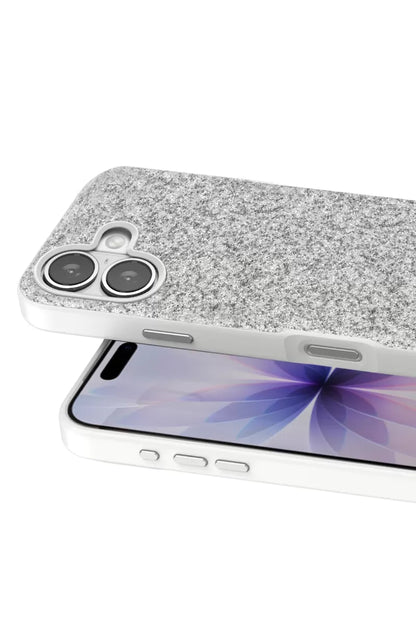 iPhone 17 Bright Simli Kapak - Beyaz