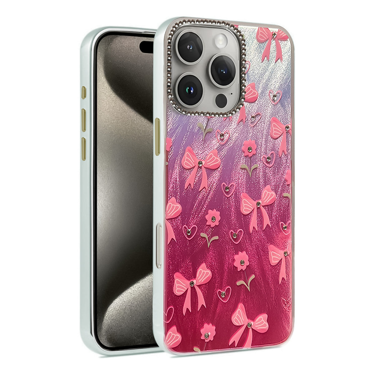 iPhone 16 Pro Max Kılıf Blade Aynalı Desenli Kapak - Desen 3
