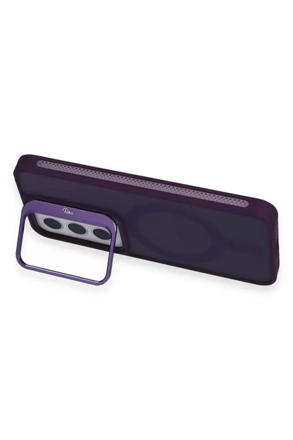 Galaxy S24 Flet Lens Magsafe Kapak - Derin Mor