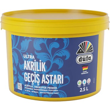 Akrilik Geçiş Astarı 2,5 lt Kolay Uygulama ile İç Cephe