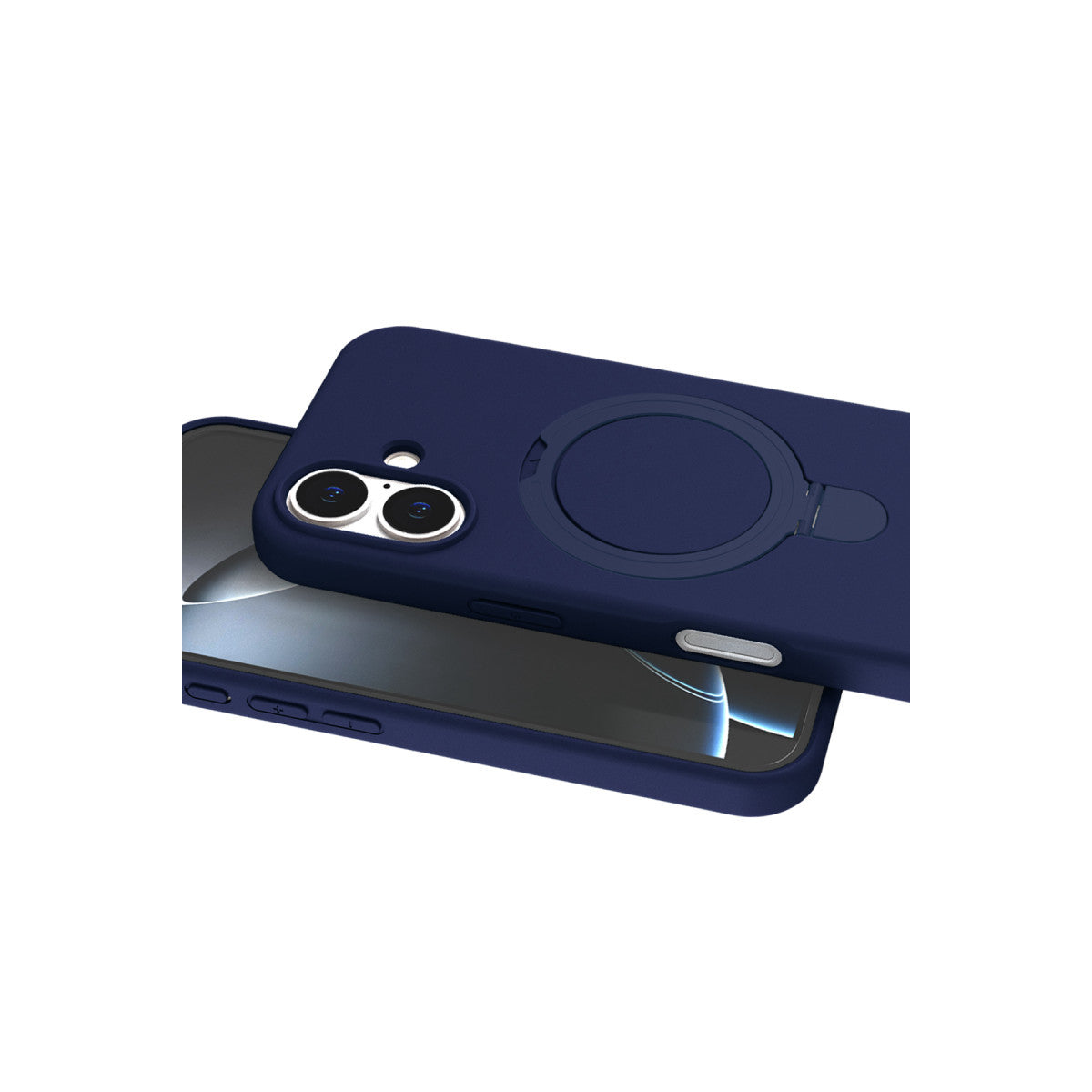 iPhone 16 Plus Regal Magsafe Standlı Kapak - Lacivert