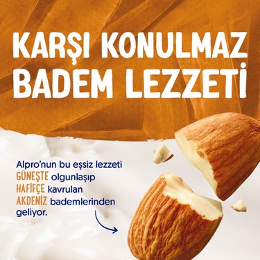 Badem Sütü 4x1 L Vegan Laktozsuz Besin