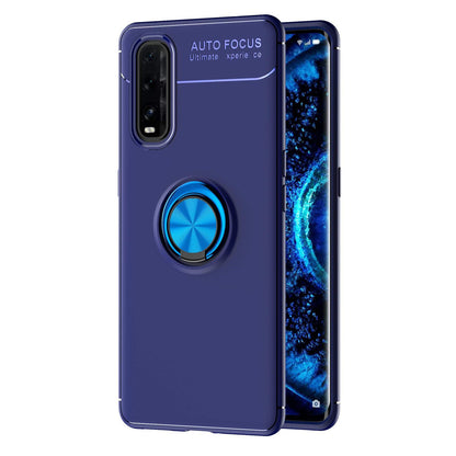 Find X2 Kılıf Range Yüzüklü Silikon - Mavi