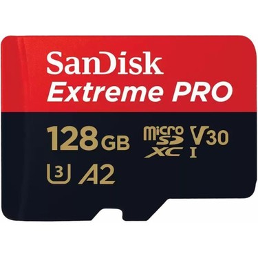 SanDisk Extreme Pro microSD UHS I Card 128GB for 4K on SmartP, Cam Drones 200MB/s R, 90MB/s