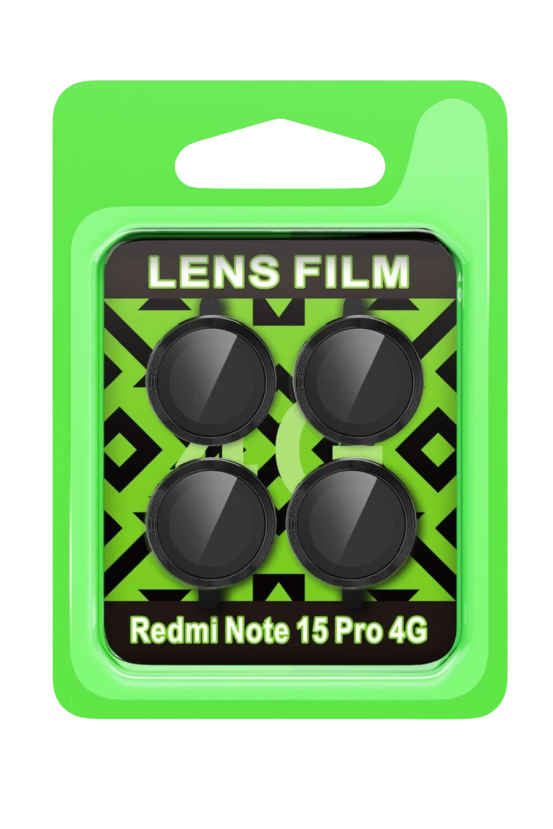 Redmi Note 15 Pro 4G Raze Metal Kamera Lens - Siyah