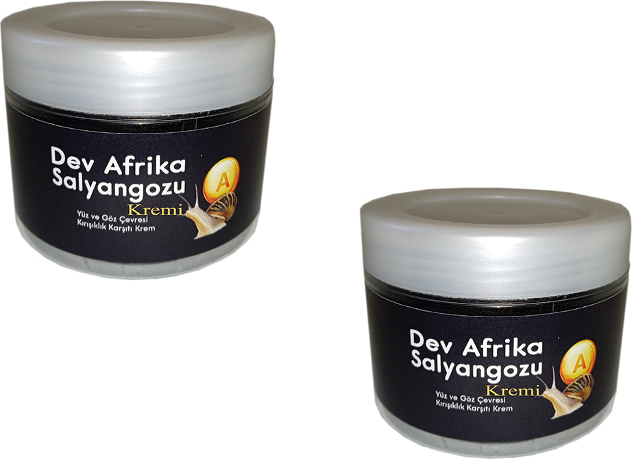 Hintohu Yaşlanma Karşıtı Dev Afrika Salyangozu Kremi 100 Ml X 2 / Anti-Wrinkle Giant African Snail Cream 100 Ml X 2