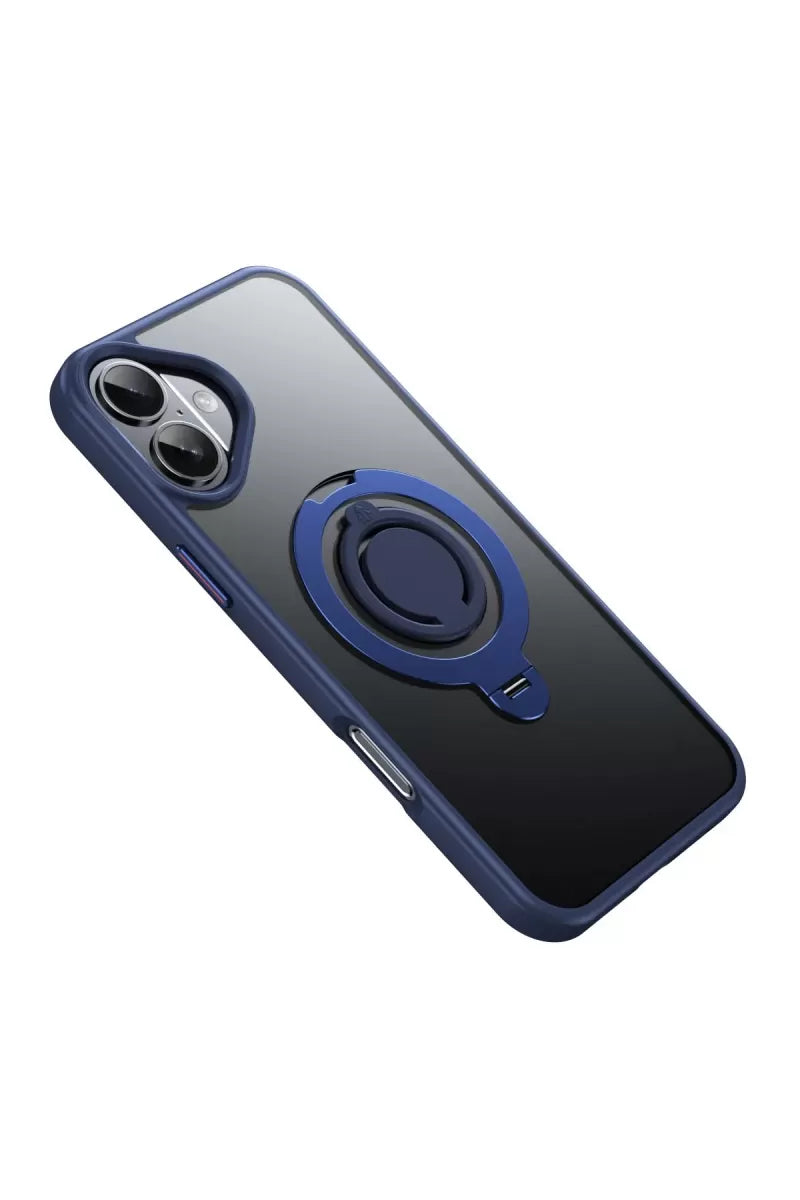 iPhone 16 Plus Avatar 360 Dönen Magsafe Kapak - Lacivert