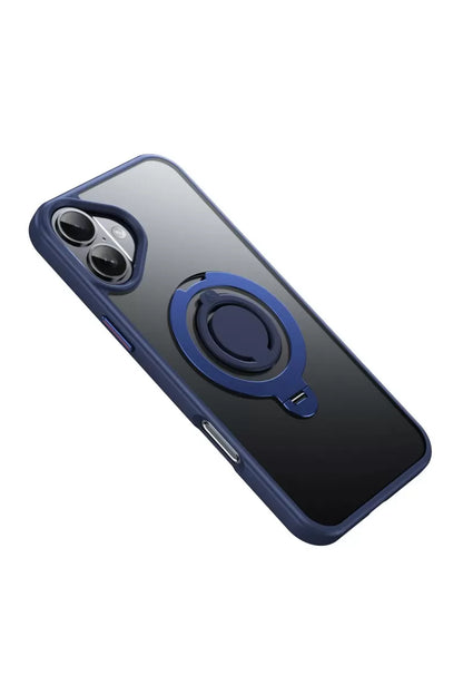 iPhone 16 Plus Avatar 360 Dönen Magsafe Kapak - Lacivert