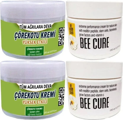 Süper Çörek Otu Bakım Kremi 2X150 Ml+Bee Cure Krem 2X150 ml