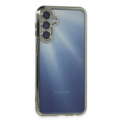 Galaxy A25 5G Kılıf Razer Lensli Silikon - Gümüş
