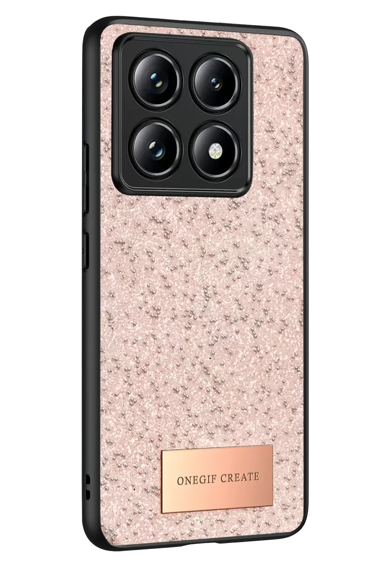 Mi 14T Pro Bright Simli Kapak - Pembe