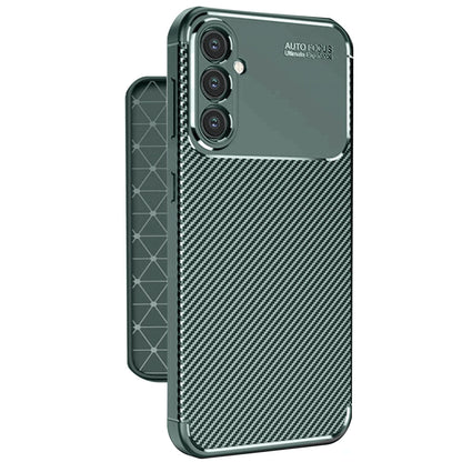 Galaxy A56 Kılıf Auto Focus Karbon Kapak - Koyu Yeşil