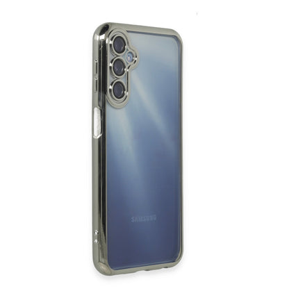 Galaxy A25 5G Kılıf Razer Lensli Silikon - Gümüş