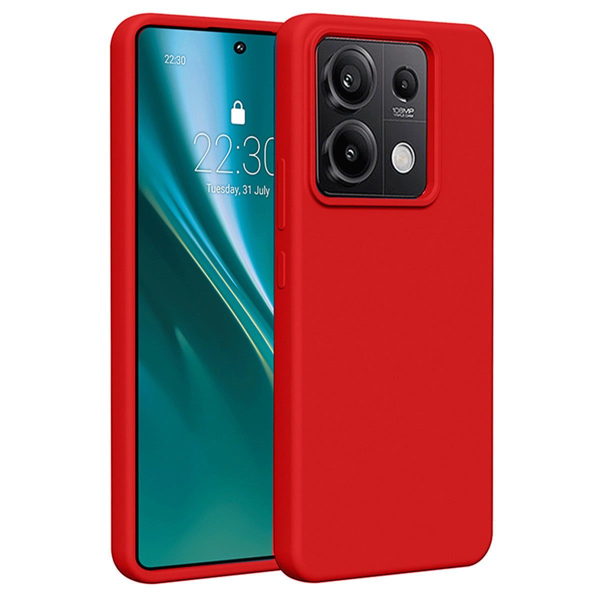 Redmi Note 13 Pro 5G Kılıf First Silikon - Kırmızı