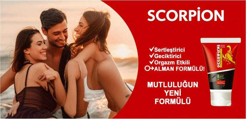 Scorpion 50 ml Maximum Sertleşmenize, Gecikmenize ve Orgazmınızı Etkilemeye Krem
