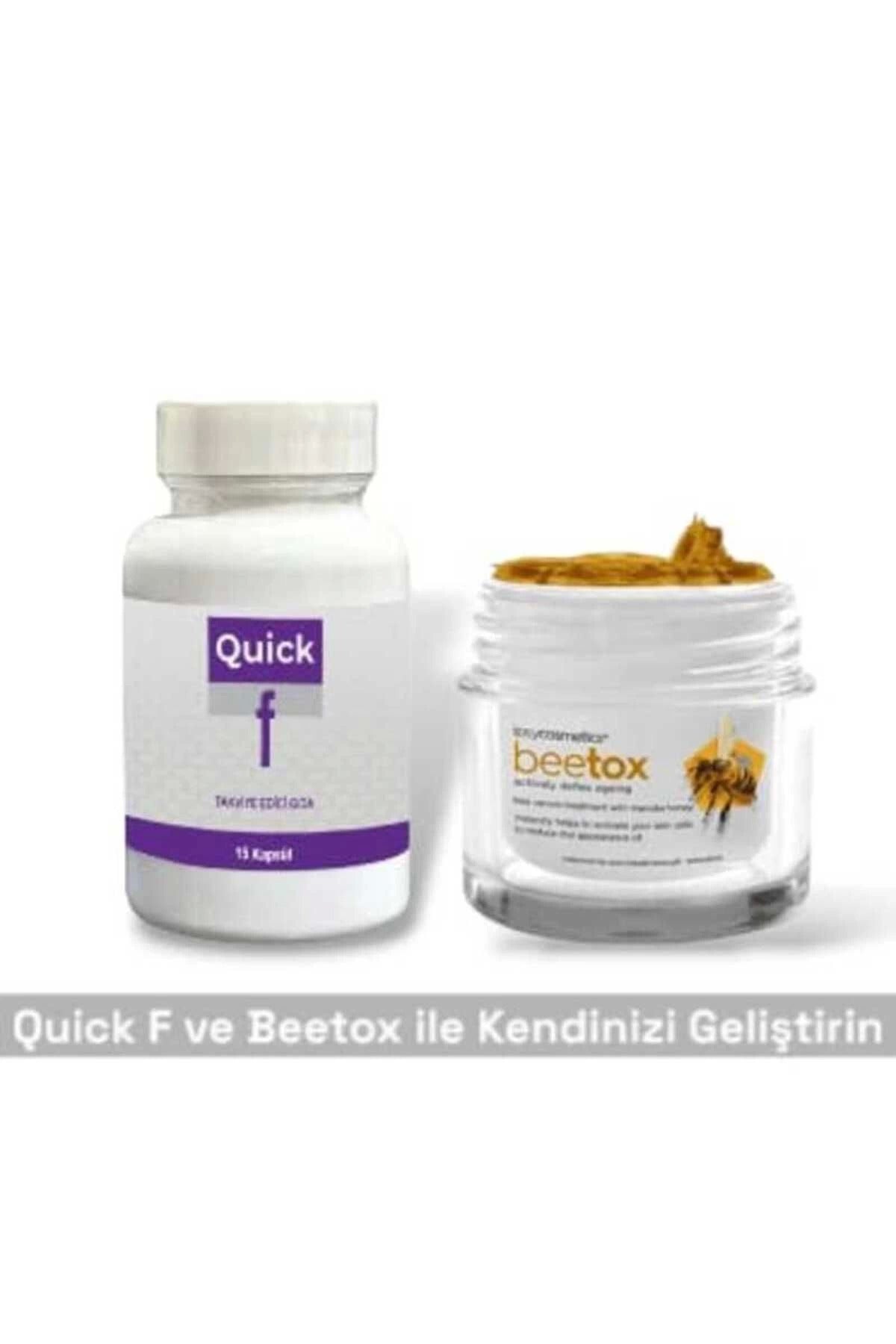 Quick F Destekleyici 15'li + Bee Tox Arı Zehri Kırışıklık Önleyici Krem