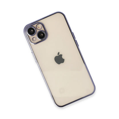 iPhone 13 Kılıf Razer Lensli Silikon - Mor