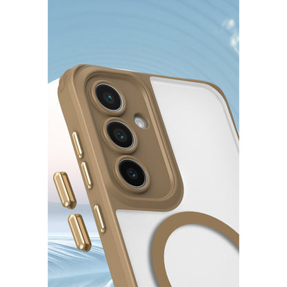 Galaxy S25 Kılıf Enka Magsafe Silikon Kılıf - Şeffaf