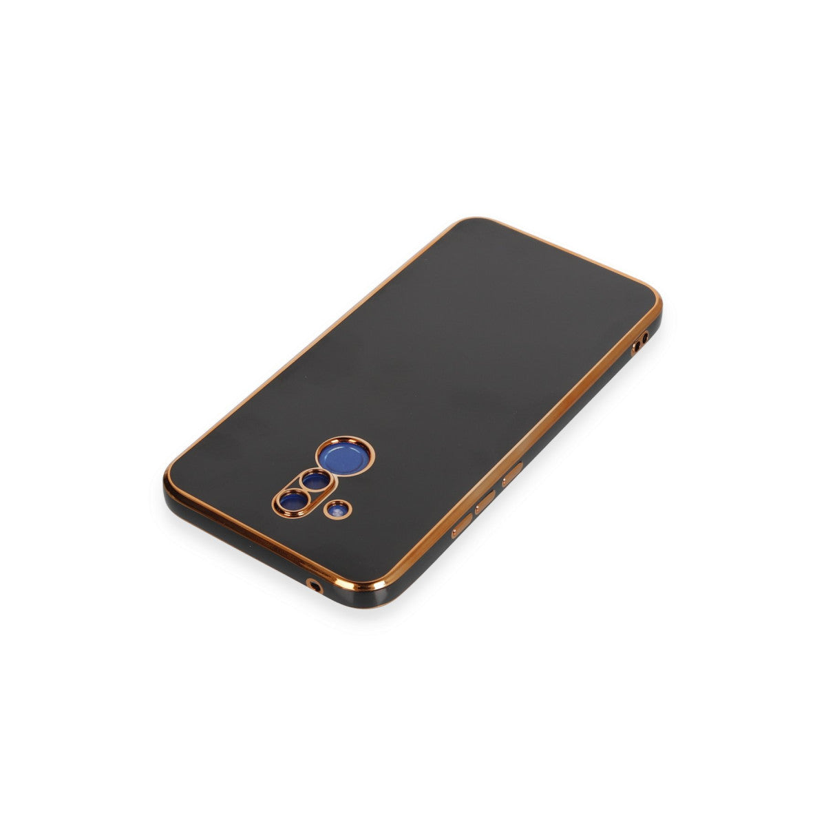 Mate 20 Lite Kılıf Volet Silikon - Siyah
