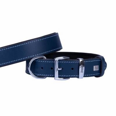 Konfor Deri Köpek Boyun Tasması Royalblue 3,5x47 55 Cm