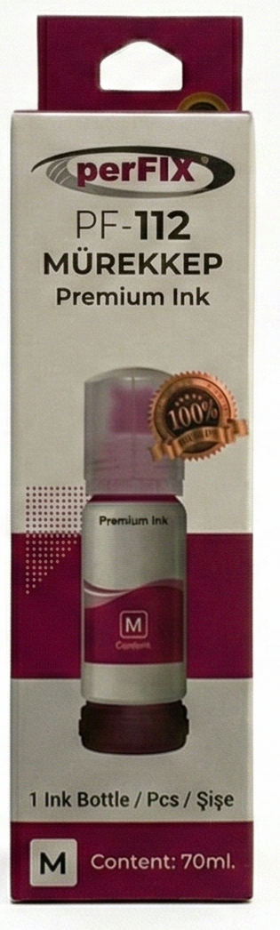 perFIX PF T112M Kırmızı Şişeli Mürekkep (70 ml)