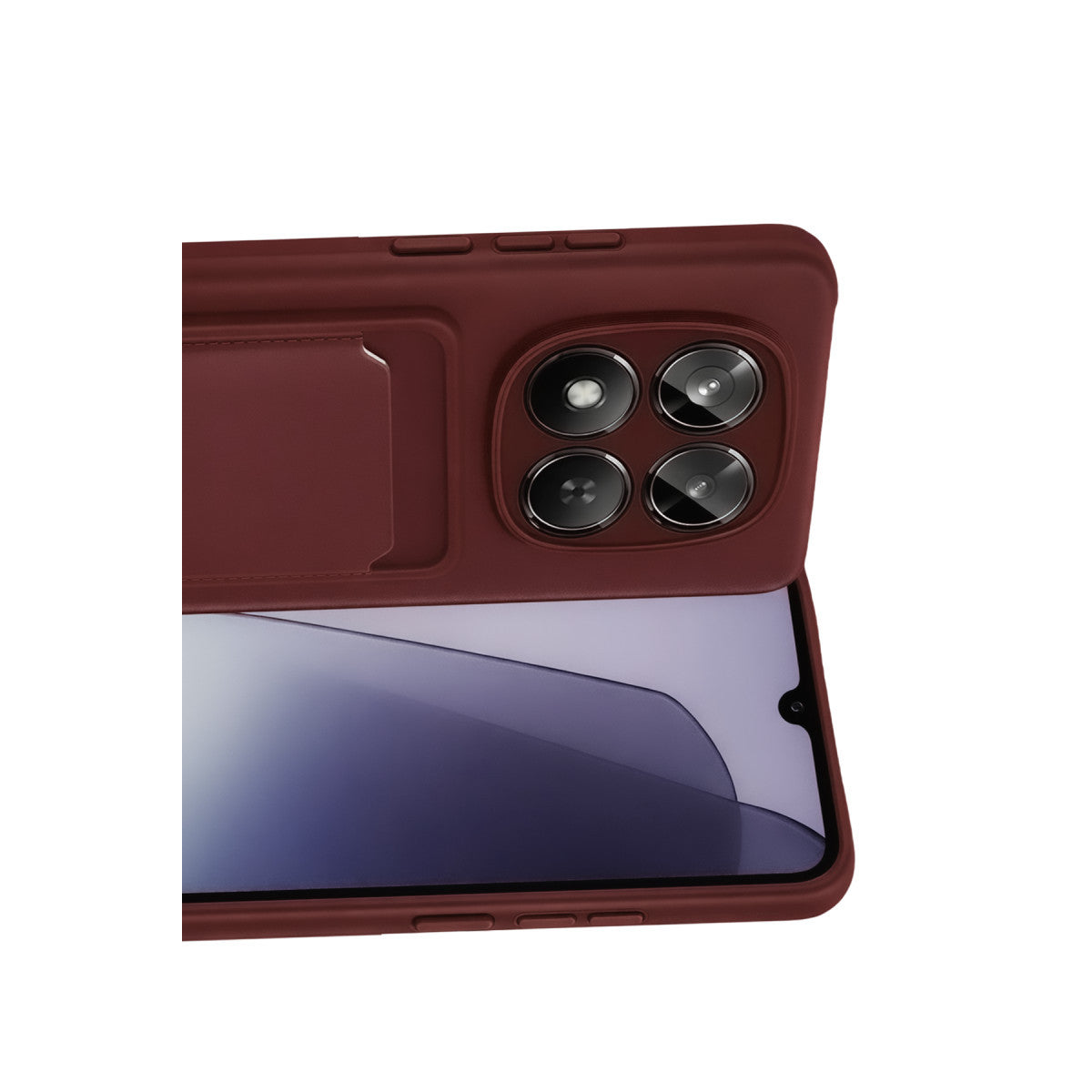 Redmi Note 15 Pro 5G Kelvin Kartvizitli Silikon - Bordo