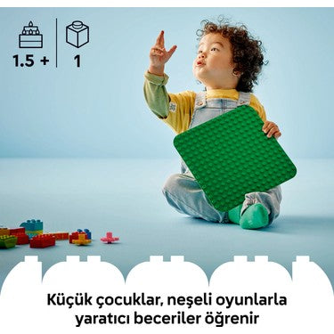 Yeşil Yapım Plakası, 18 Ay ve Üzeri Küçük Çocuklar İçin Eğitici Set